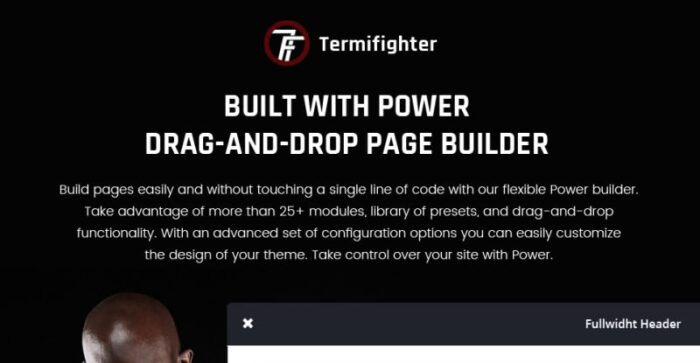 Termifighter - Martial Arts Club Responsive WordPress Theme - Features Image 1