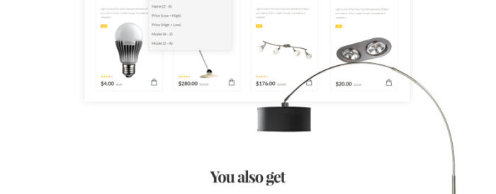 Lighting & Electricity Responsive OpenCart Template - Features Image 8