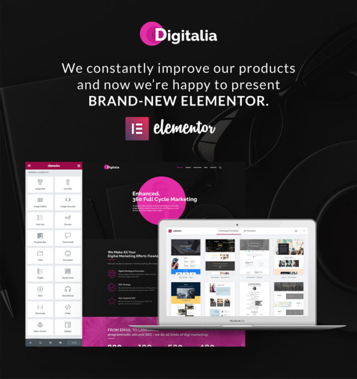 Digitalia - Digital Agency WordPress theme - Features Image 1