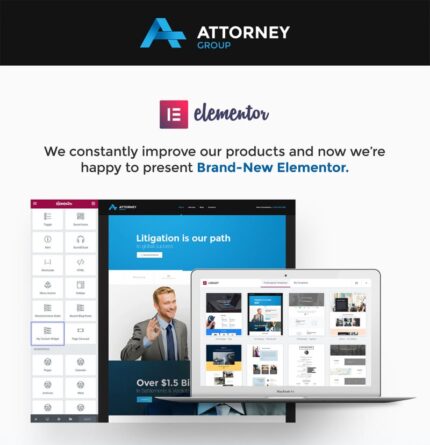 Attorney Group - Law Firm WordPress theme - Features Image 1