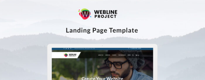 Webline Project - Corporate with Novi Builder Landing Page Template - Features Image 2