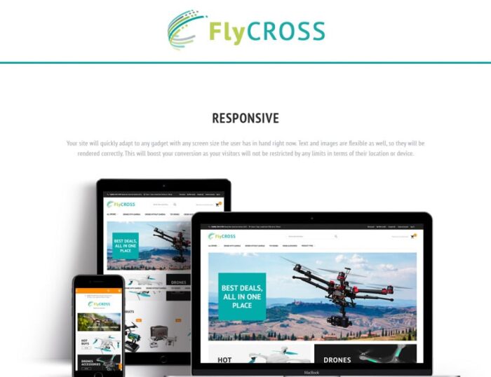 FlyCross - Drones Store Magento Theme - Features Image 1