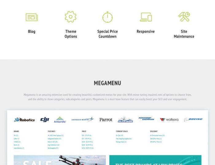 FlyCross - Drones Store Magento Theme - Features Image 3