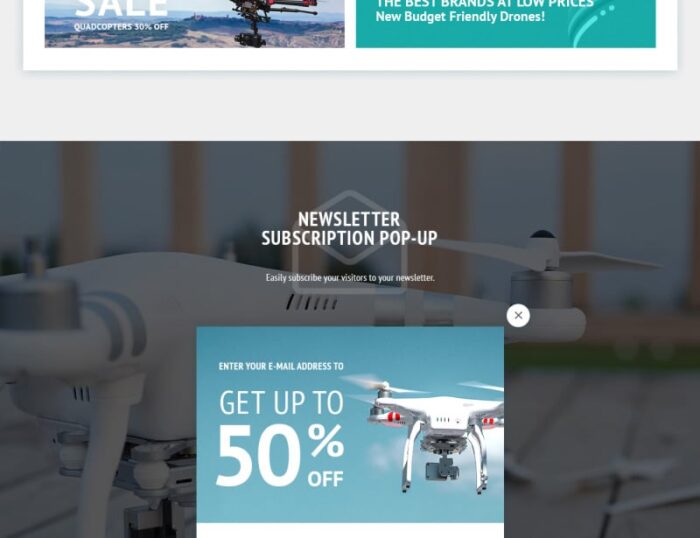 FlyCross - Drones Store Magento Theme - Features Image 4