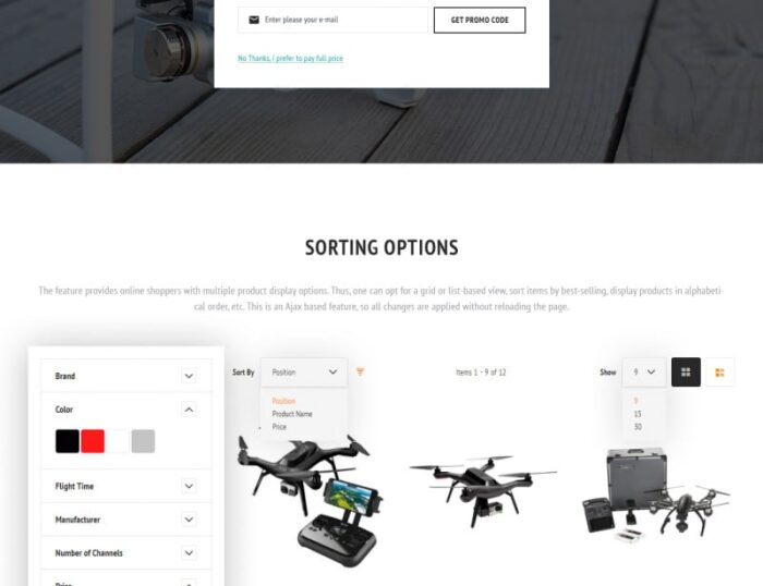 FlyCross - Drones Store Magento Theme - Features Image 5