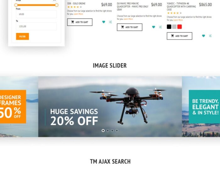 FlyCross - Drones Store Magento Theme - Features Image 6