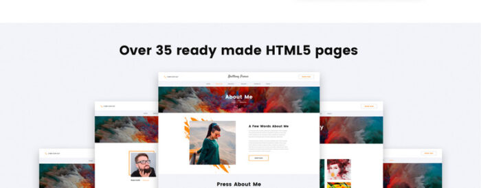 Brittany Pierce - Artist Portfolio Multipage HTML5 Website Template - Features Image 4