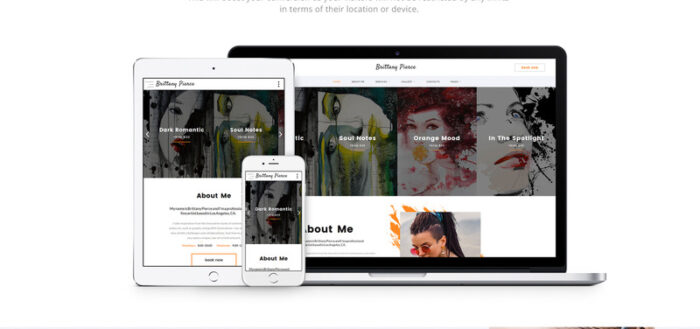 Brittany Pierce - Artist Portfolio Multipage HTML5 Website Template - Features Image 7