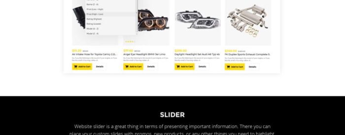 Auto Parts Responsive OpenCart Template - Features Image 6