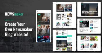 NEWSmaker - News & Magazine WordPress theme - Features Image 1