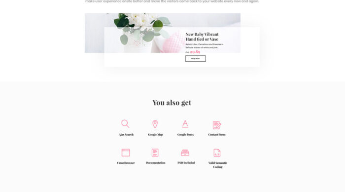 Flower Store Responsive OpenCart Template - Features Image 7