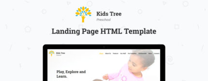 Kids Tree Preschool Landing Page Template - Features Image 1