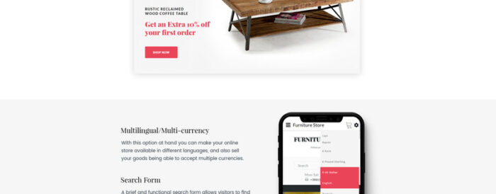 Style & Comfort - Furniture Store OpenCart Template - Features Image 3