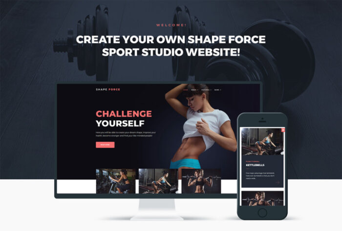 ShapeForce - Sport Studio WordPress Theme - Features Image 1