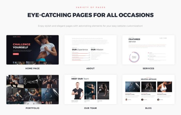 ShapeForce - Sport Studio WordPress Theme - Features Image 2