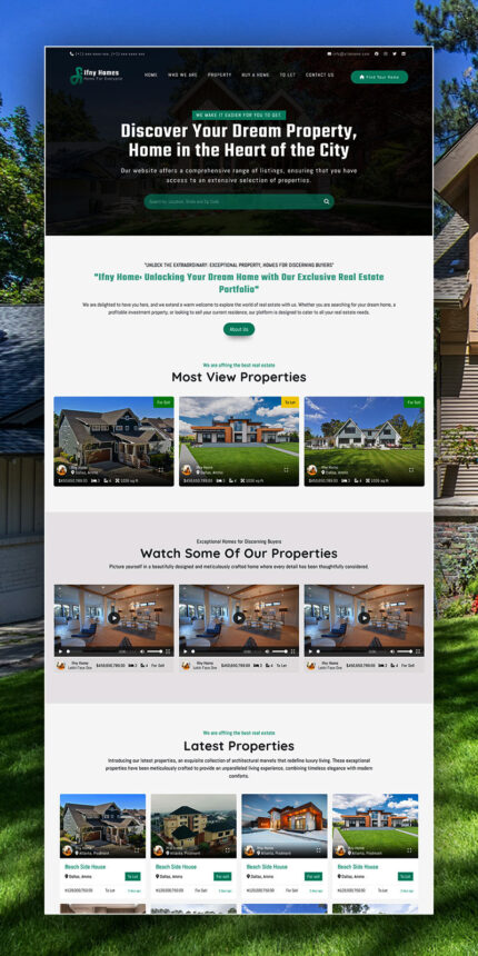 Ifnyhomes - Modern Real Estate Agency's Website Template - Features Image 1