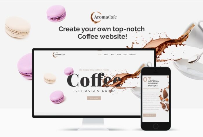 Aromacafe - Coffee Shop WordPress Elementor Theme - Features Image 1