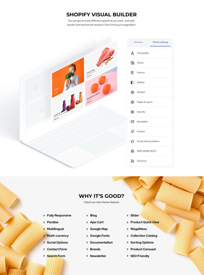 Multifly - Online Supermarket Website Template Shopify Theme - Features Image 2