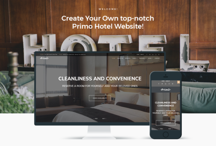 Primo - Hotel WordPress Elementor Theme - Features Image 1