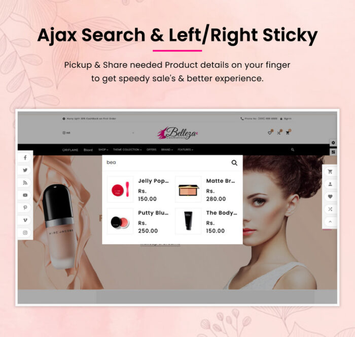 Belleza - Mega Beauty Cosmetics Super Shopify 2.0 Store - Features Image 6