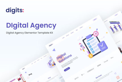 Digits – Digital Agency Elementor Template Kit - Features Image 1