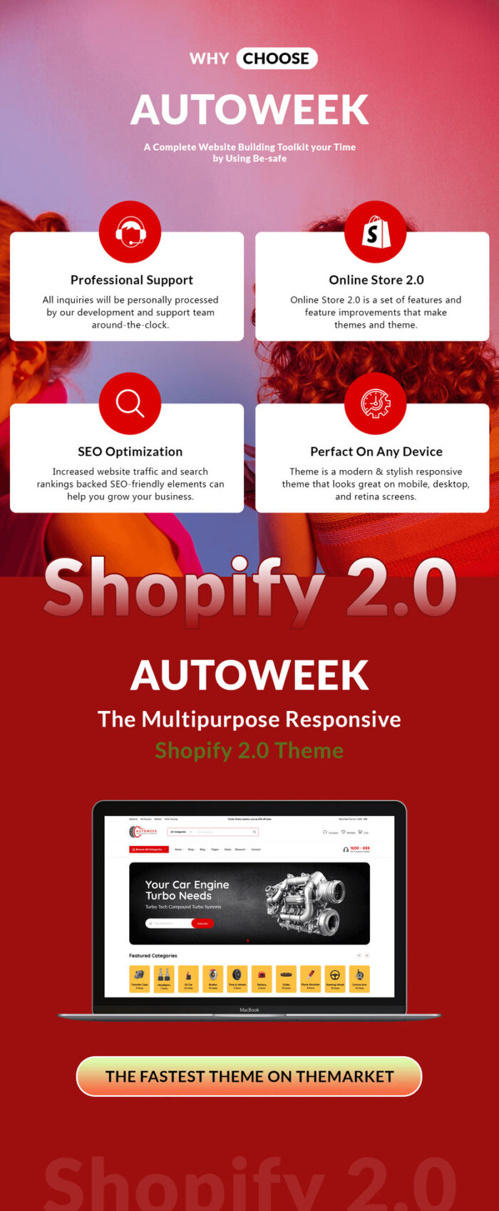 Autoweek - Auto Parts Shopify Theme - Features Image 1