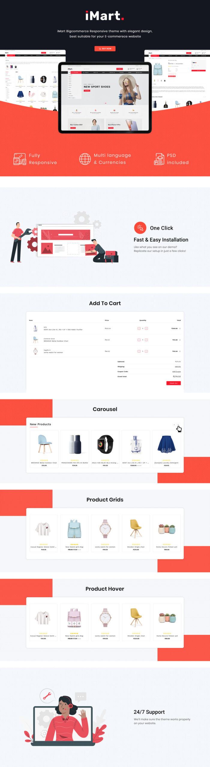 Imart - Multipurpose Ecommerce Online Store Bigcommerce Theme - Features Image 1