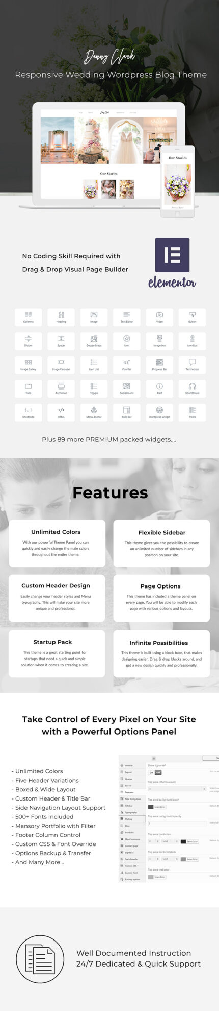 Danny - Wedding Photography & Studio Wordpress Theme - Features Image 1