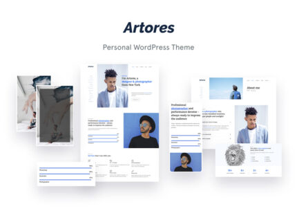 Artores - Personal WordPress Elementor Theme - Features Image 1