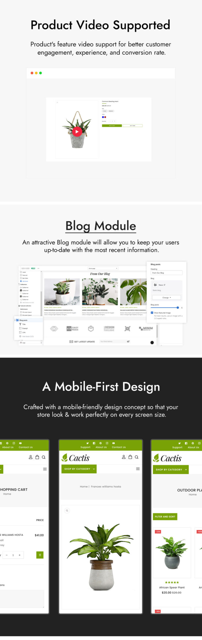 Cactis - Plants and Gardening Tools Online Store Shopify Theme - Features Image 3