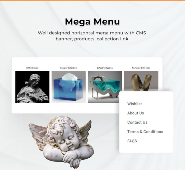 Art king Mega art–pottery crafts–gift Super Premium Responsive Shopify 2.0 Theme - Features Image 7