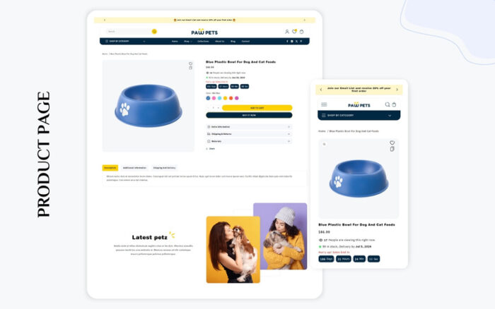 PawPets  - Best Shopify 2.0 Pets Theme - Features Image 3