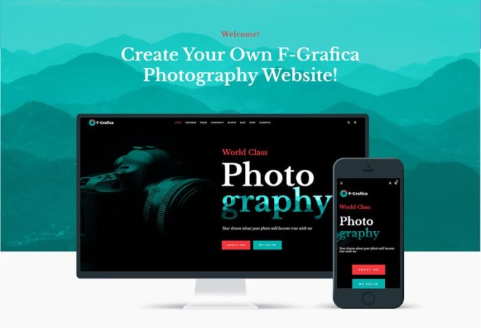 F-Grafica - Photography WordPress Elementor Theme - Features Image 1