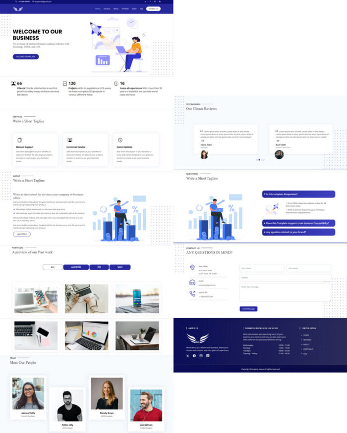 Norman Multi Purpose Landing Page Template - Features Image 2