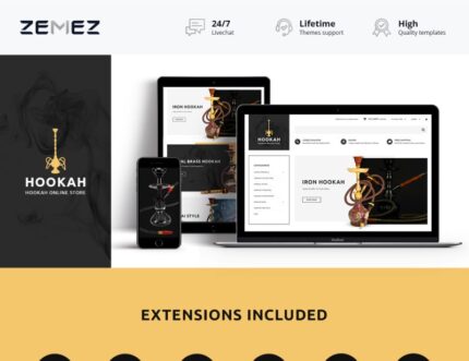 Hookah - Hookah Bar Magento Theme - Features Image 1