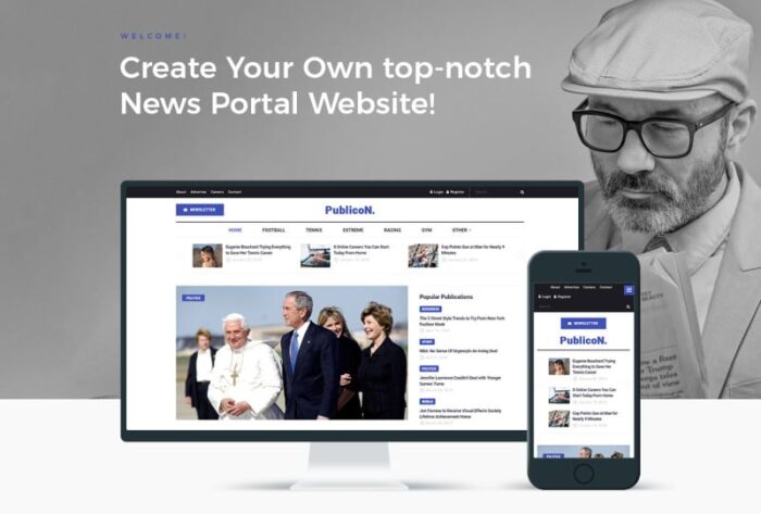 Publicon - News Portal WordPress Elementor Theme - Features Image 1