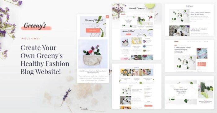 Greeny’s - Healthy Fashion WordPress Elementor Theme - Features Image 1