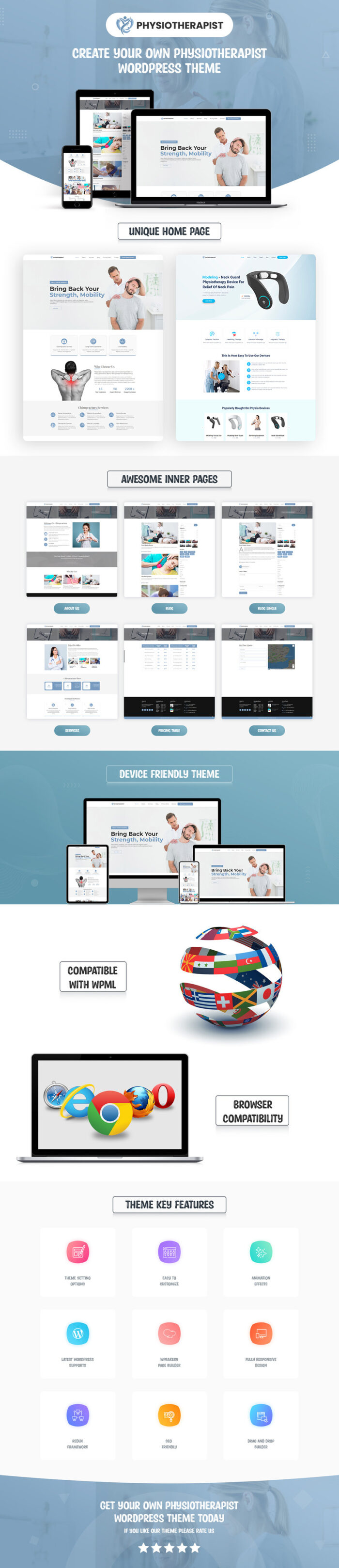 Physiotherapist WordPress Theme With AI Content Generator - Features Image 1