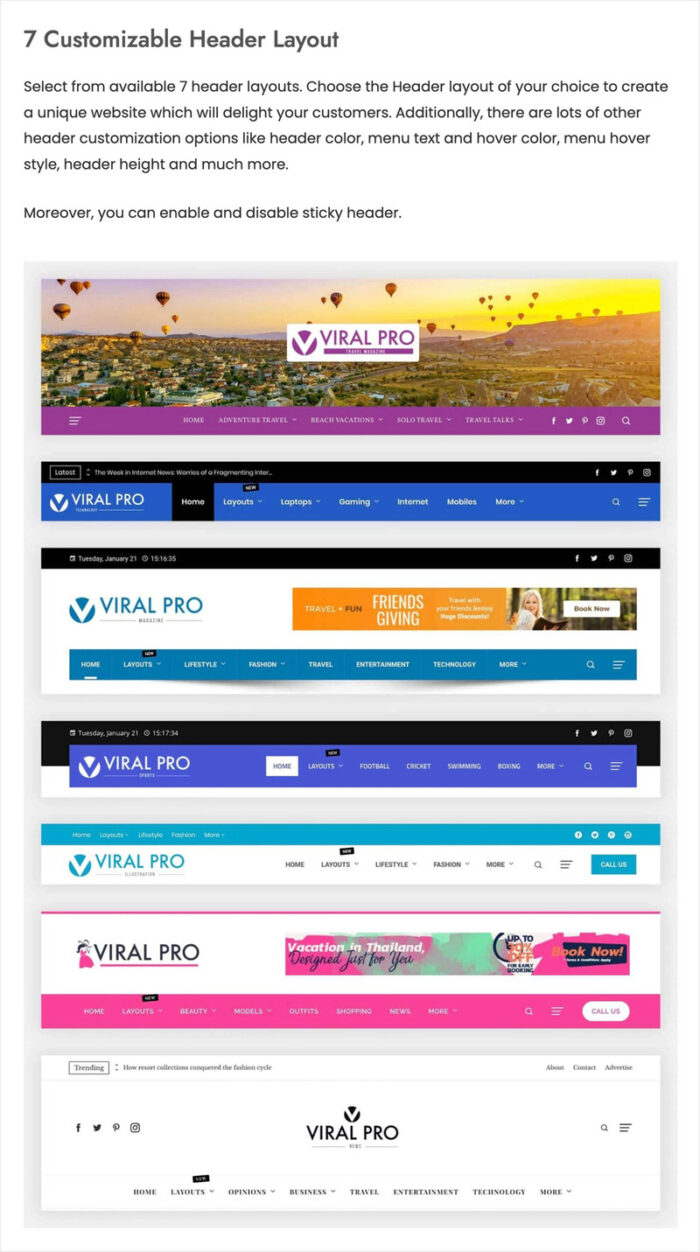 Viral Pro - Modern & Creative Newspaper Magazine, Blog & News WordPress Theme - Features Image 9