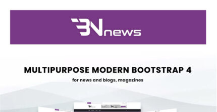 Bn News - Magazine & Blog Bootstrap Website template - Features Image 1