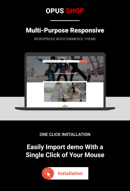 OpusShop - Woocomerce WordPress Theme - Features Image 1