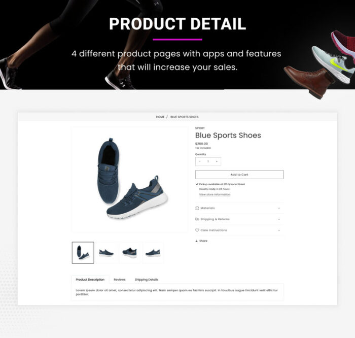 Sneakers Responsive World–Footwear Sport–Shoes Shopify 2.0 Store - Features Image 10