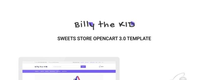 Bill The Kid - Simple Kids Fashion Online Store OpenCart Template - Features Image 1