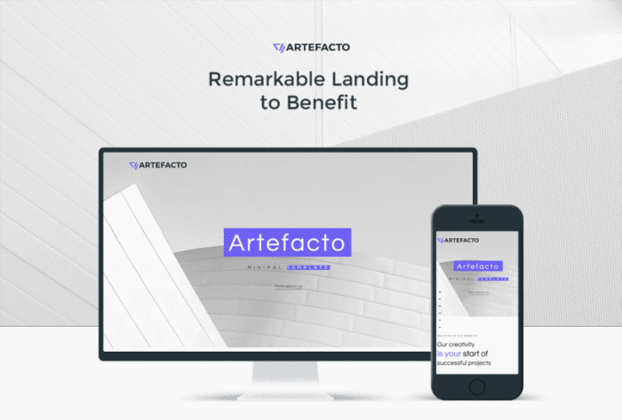 Artefacto - Business Elementor WordPres Landing Page Template - Features Image 1