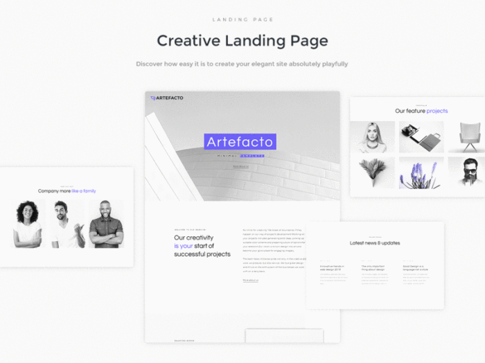 Artefacto - Business Elementor WordPres Landing Page Template - Features Image 2