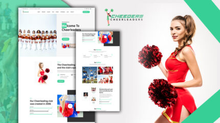 Tomaar-Cheeders Cheerleading Team Landing Page WordPress Theme - Features Image 1