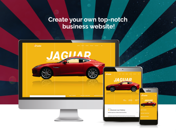 Luxor - Car Tuning WordPress Elementor Theme - Features Image 1