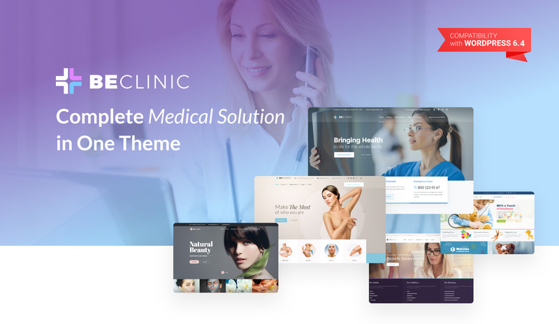 BeClinic - Multipurpose Medical Clean WordPress Theme - Features Image 1