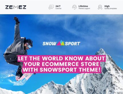 SnowSport - Extreme Sports Gear Magento Theme - Features Image 1