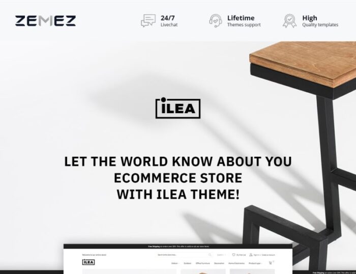 ILEA - Decor & Furniture Magento Theme - Features Image 1